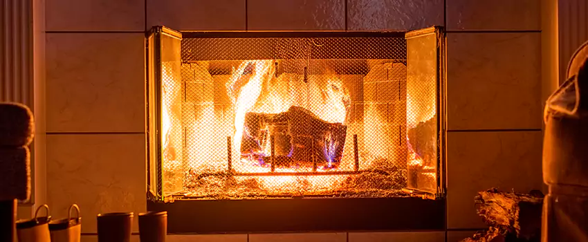 Mendota Hearth Landscape Fireplace Installation in Florence, Arizona